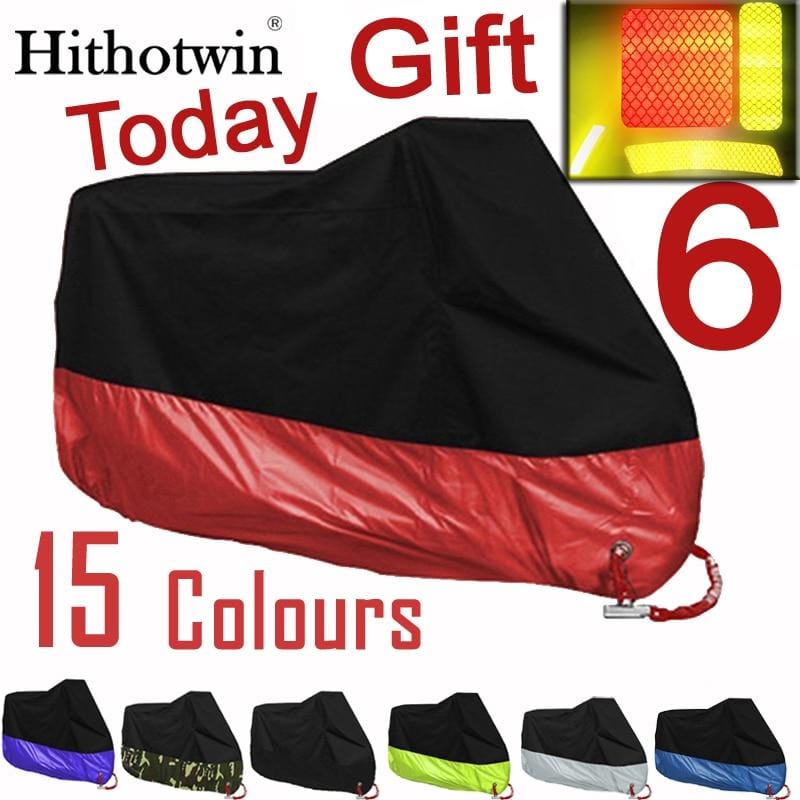 Motorcycle cover universal Outdoor UV Protector Scooter All Season waterproof Bike Rain Dustproof cover M L XL 2XL 3XL 4XL 190T