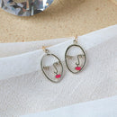 Punk Human Face Drop Earrings For Women Retro Abstract Hollow out Statement Hand Metal Fashion Dangle Earring Jewelry