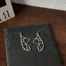 Punk Human Face Drop Earrings For Women Retro Abstract Hollow out Statement Hand Metal Fashion Dangle Earring Jewelry