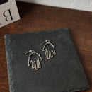 Punk Human Face Drop Earrings For Women Retro Abstract Hollow out Statement Hand Metal Fashion Dangle Earring Jewelry