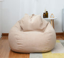 Sofa-Cover Large Small Lazy Bean Bag Sofa Chairs Cover Without Filler Linen Cloth Lounger Seat Bean Bag Pouf Puff Couch