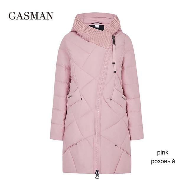 GASMAN 2019 Winter Collection Brand Fashion Thick Women Winter Bio Down Jackets Hooded Women Parkas Coats Plus Size 5XL 6XL 1702