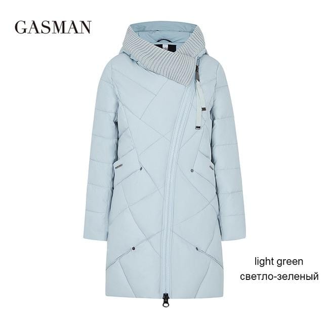 GASMAN 2019 Winter Collection Brand Fashion Thick Women Winter Bio Down Jackets Hooded Women Parkas Coats Plus Size 5XL 6XL 1702