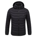 2020 NEW Men Heated Jackets Outdoor Coat USB Electric Battery Long Sleeves Heating Hooded Jackets Warm Winter Thermal Clothing
