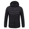 2020 NEW Men Heated Jackets Outdoor Coat USB Electric Battery Long Sleeves Heating Hooded Jackets Warm Winter Thermal Clothing
