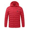 2020 NEW Men Heated Jackets Outdoor Coat USB Electric Battery Long Sleeves Heating Hooded Jackets Warm Winter Thermal Clothing