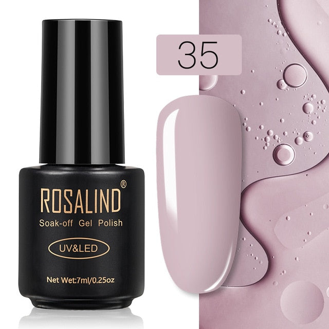 ROSALIND Gel Nail Polish Nail Art Vernis Semi Permanant UV Primer Manicure 7ML Top Coat Primer Gel Lak Hybrid Nail Polishes