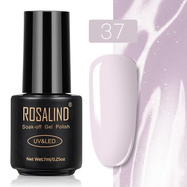 ROSALIND Gel Nail Polish Nail Art Vernis Semi Permanant UV Primer Manicure 7ML Top Coat Primer Gel Lak Hybrid Nail Polishes