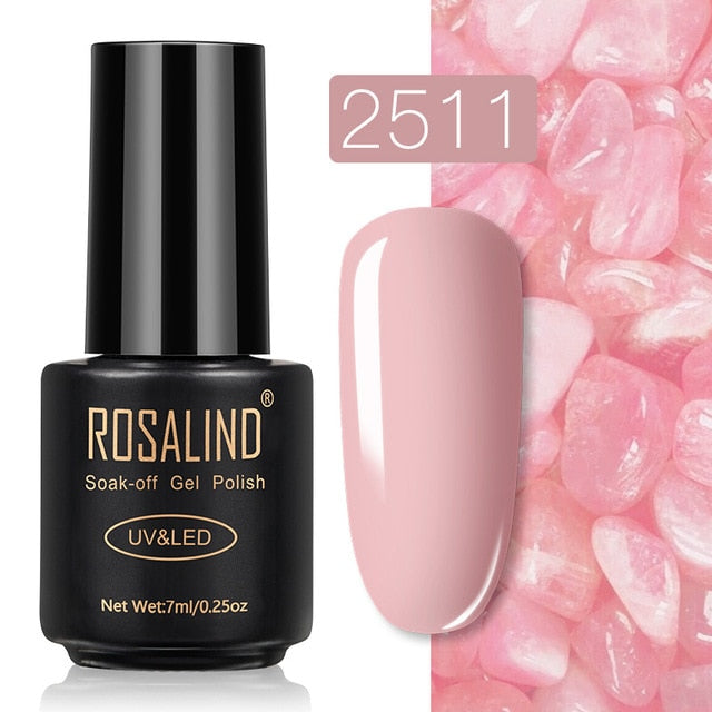 ROSALIND Gel Nail Polish Nail Art Vernis Semi Permanant UV Primer Manicure 7ML Top Coat Primer Gel Lak Hybrid Nail Polishes