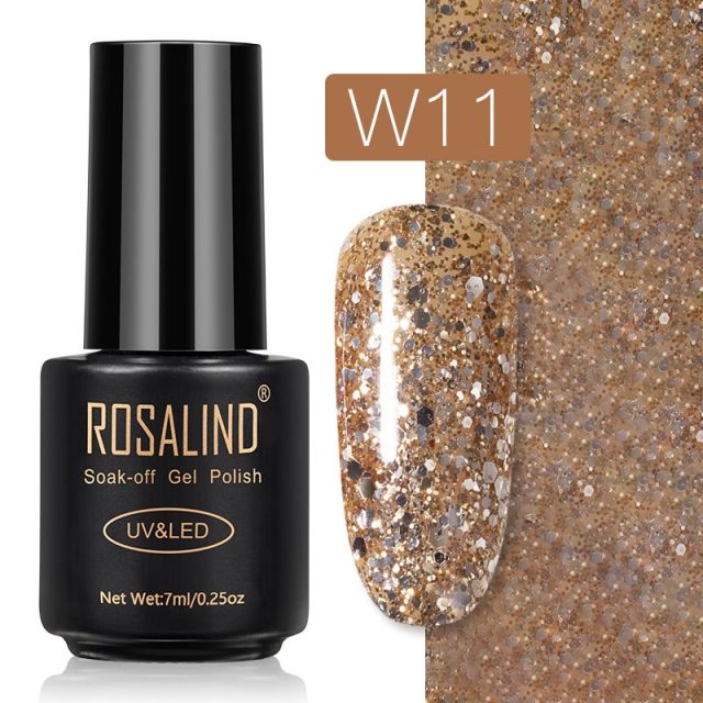 ROSALIND Gel Nail Polish Nail Art Vernis Semi Permanant UV Primer Manicure 7ML Top Coat Primer Gel Lak Hybrid Nail Polishes