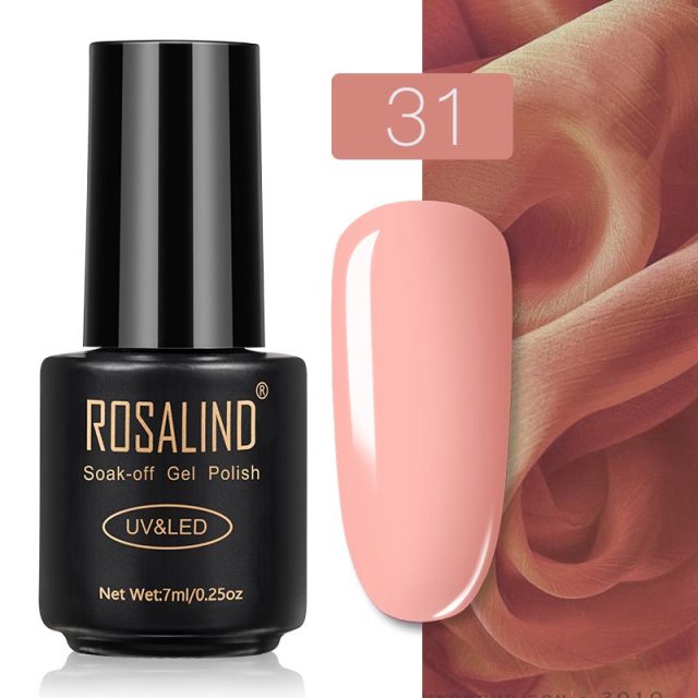 ROSALIND Gel Nail Polish Nail Art Vernis Semi Permanant UV Primer Manicure 7ML Top Coat Primer Gel Lak Hybrid Nail Polishes