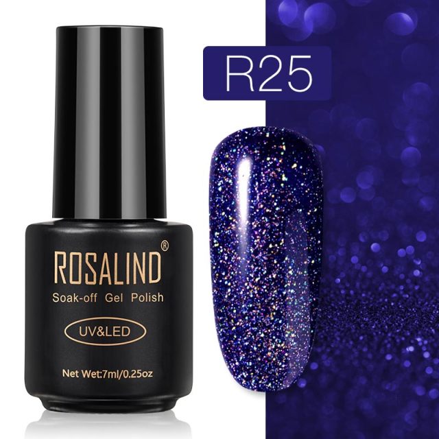 ROSALIND Gel Nail Polish Nail Art Vernis Semi Permanant UV Primer Manicure 7ML Top Coat Primer Gel Lak Hybrid Nail Polishes