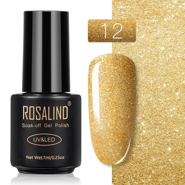 ROSALIND Gel Nail Polish Nail Art Vernis Semi Permanant UV Primer Manicure 7ML Top Coat Primer Gel Lak Hybrid Nail Polishes