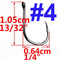 100pcs / 50pcs Iseama Circle Carp Eyed Fishing Hook Size 3 4 5 6 7 8 9 10 11 12 13 14 15 16 17 18 Ring eye Japan Fishhook