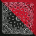 2020 New Fashion Hip Hop 100% Cotton Bandana Square Scarf 55cm*55cm Black Red Paisley Headband Printed For Women/Men/Boys/Girls