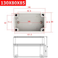 Waterproof Plastic Enclosure Box Electronic ip67 Project Instrument Case Electrical Project Box ABS Outdoor Junction Box Housing