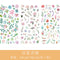 3pcs/set  2019NEW Cartoon Flowers Leaves Sticker  DIY Diary Decor Stickers Scrapbook cute Stationery journal Supplies