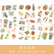 3pcs/set  2019NEW Cartoon Flowers Leaves Sticker  DIY Diary Decor Stickers Scrapbook cute Stationery journal Supplies