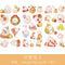 3pcs/set  2019NEW Cartoon Flowers Leaves Sticker  DIY Diary Decor Stickers Scrapbook cute Stationery journal Supplies