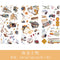 3pcs/set  2019NEW Cartoon Flowers Leaves Sticker  DIY Diary Decor Stickers Scrapbook cute Stationery journal Supplies