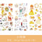 3pcs/set  2019NEW Cartoon Flowers Leaves Sticker  DIY Diary Decor Stickers Scrapbook cute Stationery journal Supplies