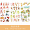3pcs/set  2019NEW Cartoon Flowers Leaves Sticker  DIY Diary Decor Stickers Scrapbook cute Stationery journal Supplies