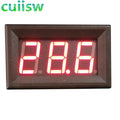 Digital Voltmeter DC 4.5V to 30V Digital Voltmeter Voltage Panel Meter Red/Blue/Green For 6V 12V Electromobile Motorcycle Car
