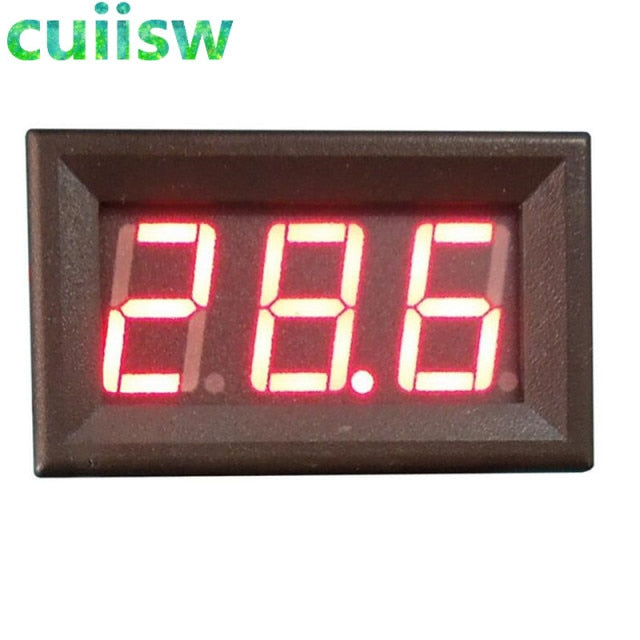 Digital Voltmeter DC 4.5V to 30V Digital Voltmeter Voltage Panel Meter Red/Blue/Green For 6V 12V Electromobile Motorcycle Car