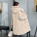 -30 Degrees New 2020 Women Winter Jacket Hooded Fur Collar Female Winter Coat Long Parkas with Fur Lining Plus Size Fur Parka