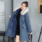 -30 Degrees New 2020 Women Winter Jacket Hooded Fur Collar Female Winter Coat Long Parkas with Fur Lining Plus Size Fur Parka
