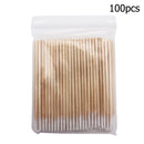 500pcs Wooden Cotton Swabs Stick for Ears Cleaning Eyebrow Lips Eyeliner Tattoo Makeup Cosmetics Tools Jewelry Clean Sticks Buds