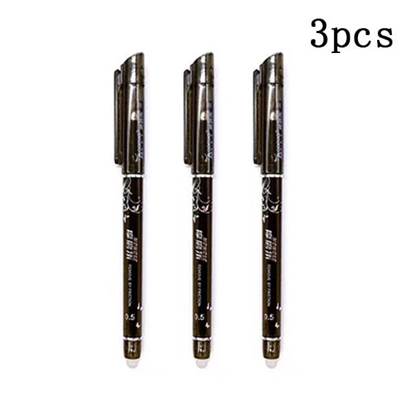 20 Pcs/set Magic Erasable Pen Refills Rod 0.5mm Office Gel Pen Washable Handle Blue Black Red Ink Pen School Writing Stationery