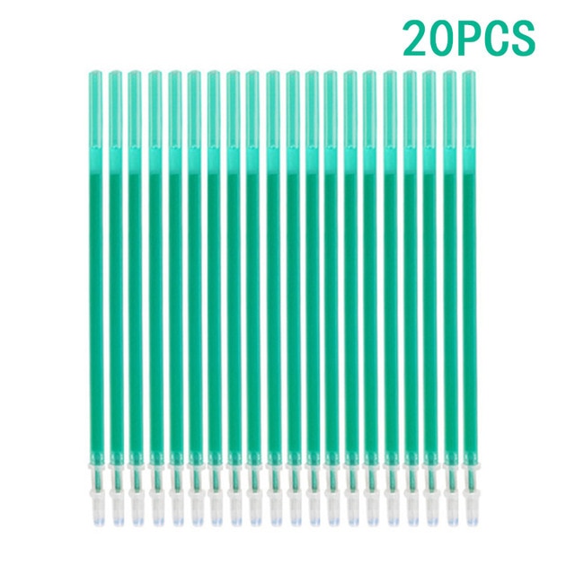 20 Pcs/set Magic Erasable Pen Refills Rod 0.5mm Office Gel Pen Washable Handle Blue Black Red Ink Pen School Writing Stationery