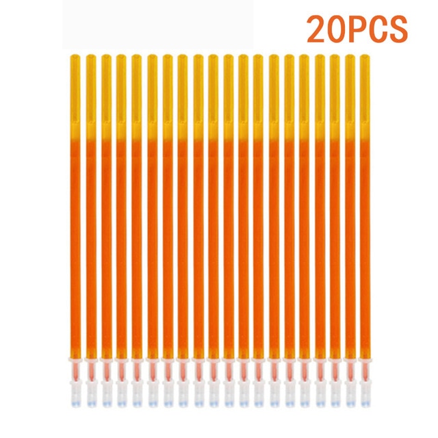 20 Pcs/set Magic Erasable Pen Refills Rod 0.5mm Office Gel Pen Washable Handle Blue Black Red Ink Pen School Writing Stationery