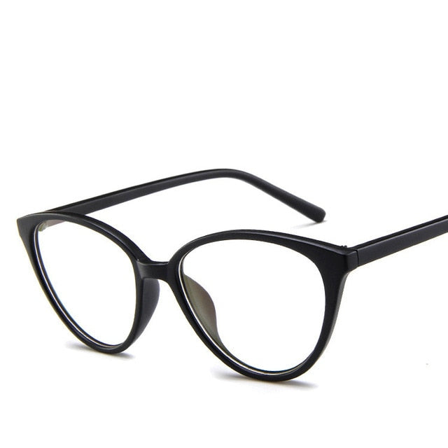 KOTTDO Fashion Women Cat Eye Eyeglasses Men Myopia Optical Glasse Frame Eye Glasses Computer Transparent Clear Frame Oculos