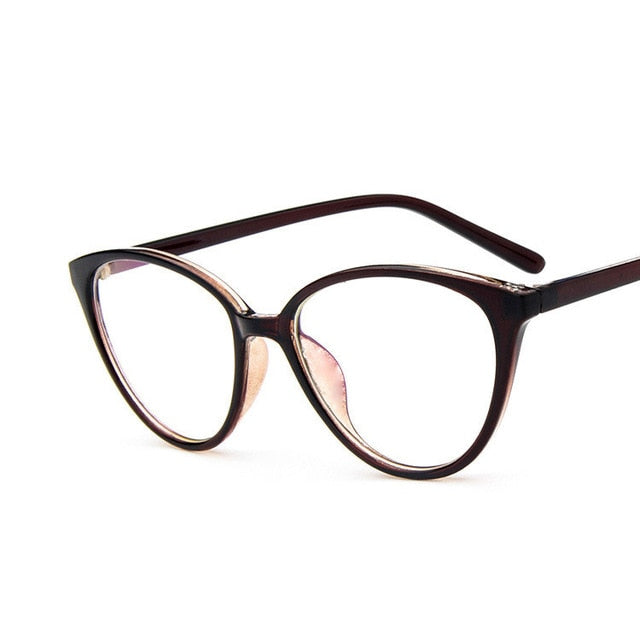 KOTTDO Fashion Women Cat Eye Eyeglasses Men Myopia Optical Glasse Frame Eye Glasses Computer Transparent Clear Frame Oculos
