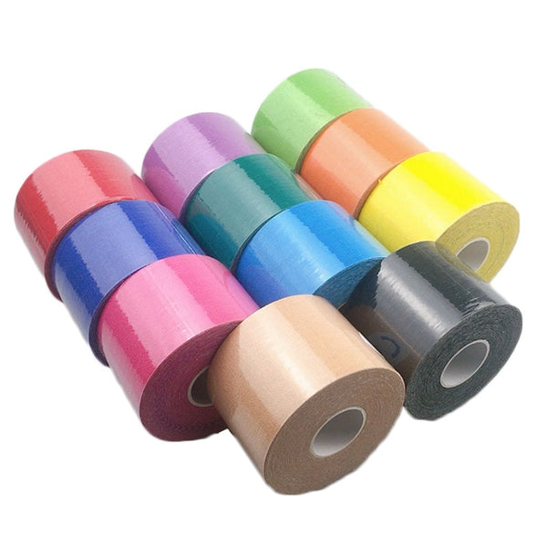 5 Rolls Kinesiology Tape Athletic Recovery Self-adhesive Elastic Bandage Sport Taping For Ankle Shoulder Knee Back breast lift