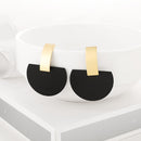 WYBU Summer Style Golden Drop Earrings For Women Geomatric Black Long Hanging Earring Triangle Bts Jewelry Earing bijouterie