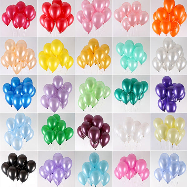 10/20/50Pcs 10inch 1.5g Pearl Latex Balloons Happy Birthday Party Wedding Christmas Decoration Balloon Kids Toy Air Balls Globos
