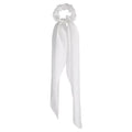 17KM Fashion Floral Print Scrunchies Solid Long Hair Ribbon For Women Ponytail Scarf Sweet Elastic Hair Band Hair Accessories