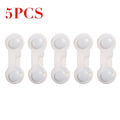 5pcs Plastic Baby Safety Protection From Children In Cabinets Boxes Lock Drawer Door  Security Product