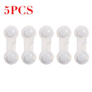 5pcs Plastic Baby Safety Protection From Children In Cabinets Boxes Lock Drawer Door  Security Product