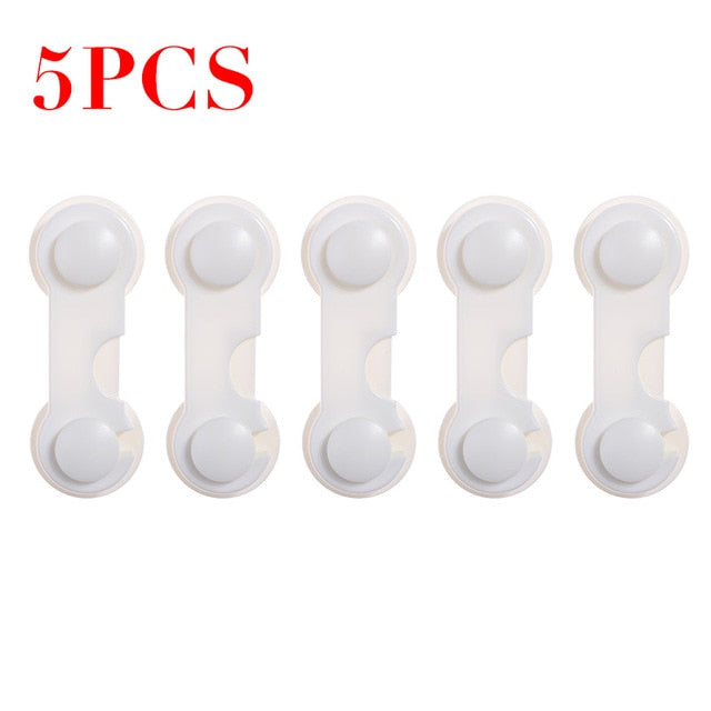 5pcs Plastic Baby Safety Protection From Children In Cabinets Boxes Lock Drawer Door  Security Product
