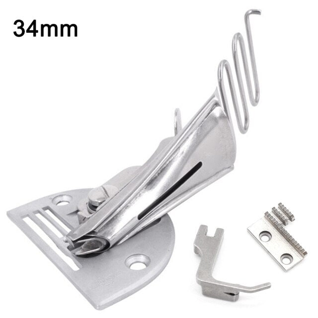 For Lockstitch Machine Metal Hemmer Bias Binder Rustproof Sewing Accessories Right Angle Curve Edge Universal Overlock Folder
