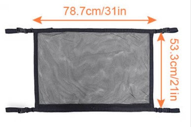 Portable Car Ceiling Storage Net Pocket Roof Interior Cargo Net Bag Car Trunk Storage Pouch Sundries Storage Organizer