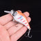 1pcs 7.5cm 10.2g Hard VIB Lures Fishing Minnow Bait Treble Hooks Sinking Crankbait Wobblers Fishing Tackle 3DEyes