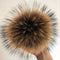 100% natural fox fur pompom raccoon fur pom  pom for hat beanies DIY Fur Pompon For Caps Bags Scarf Accessories