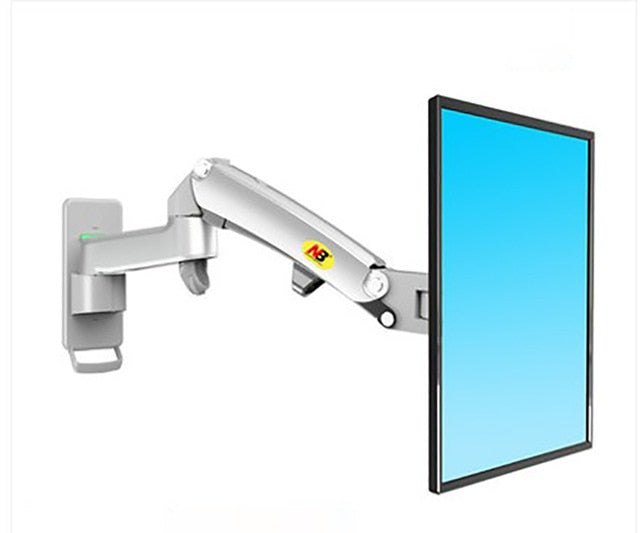 NB F150 Aluminum Alloy 360 Degree 17"-27" Monitor Holder Gas Spring Arm LED LCD TV Wall Mount Loading 2-7kgs