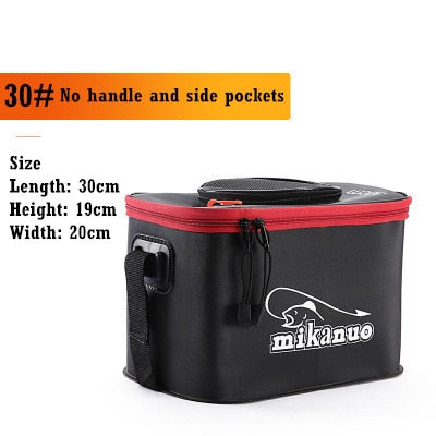 DKSAHEMTB EVA Portable Fishing Bag Folding Thicken Live Fishing Box Tank Bucket Camping Fishing Tackle Fishbox Storage Bag MJ