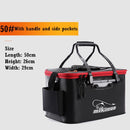 DKSAHEMTB EVA Portable Fishing Bag Folding Thicken Live Fishing Box Tank Bucket Camping Fishing Tackle Fishbox Storage Bag MJ